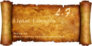 Liptai Fiorella névjegykártya